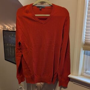 Old Navy Burnt Orange V-Neck Sweater